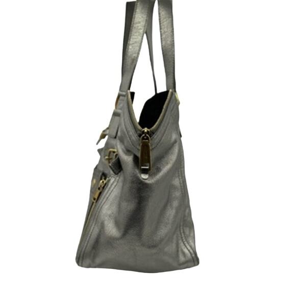 Saint Laurent  Medium Downtown Tote Metallic Silver*GREAT used condition - Picture 6 of 16